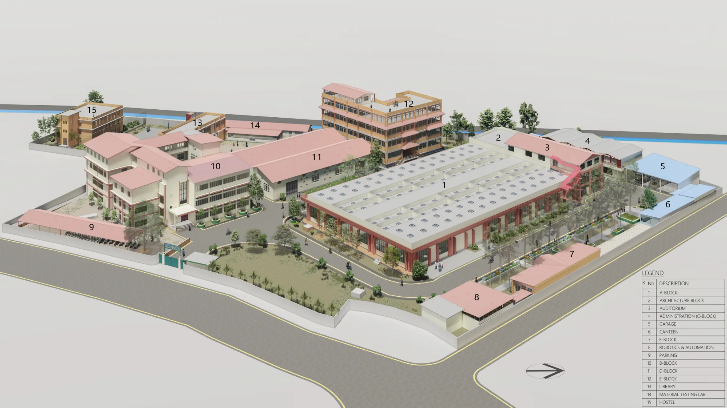 3D campus map
